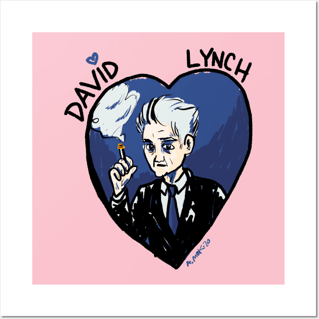 David Lynch heart Wall Art by hey, Annie Mok!